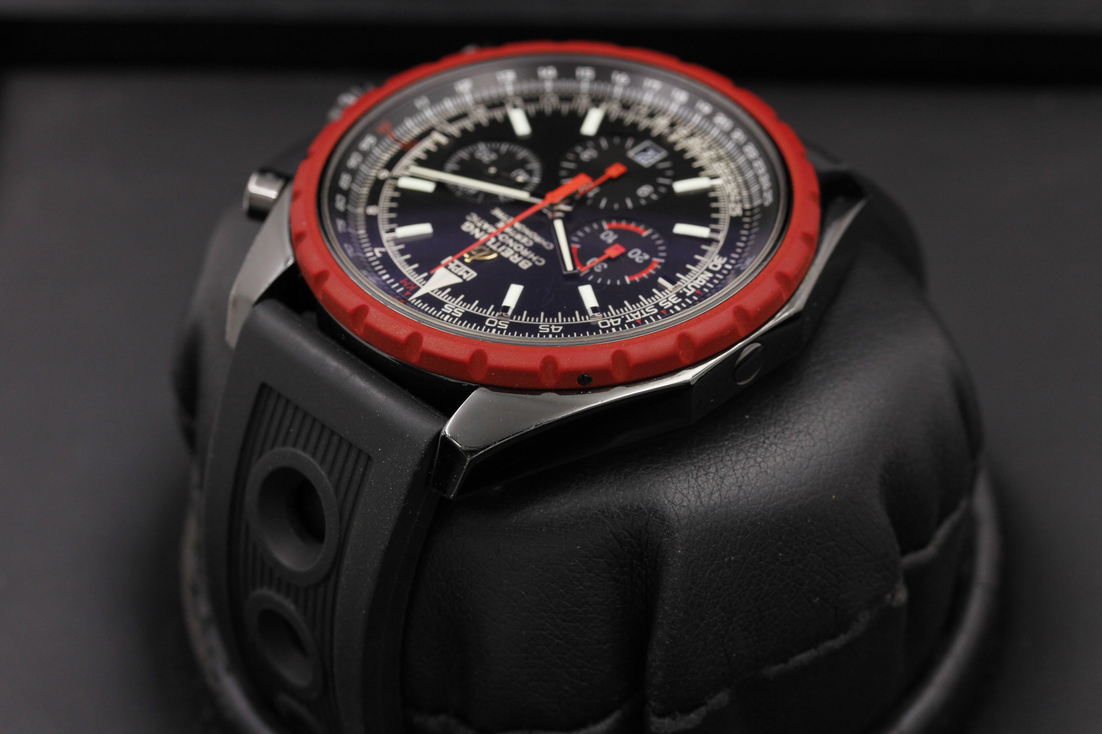 FSOT: Breitling Chrono-matic - Limited Edition - PVD - Black & Red ...