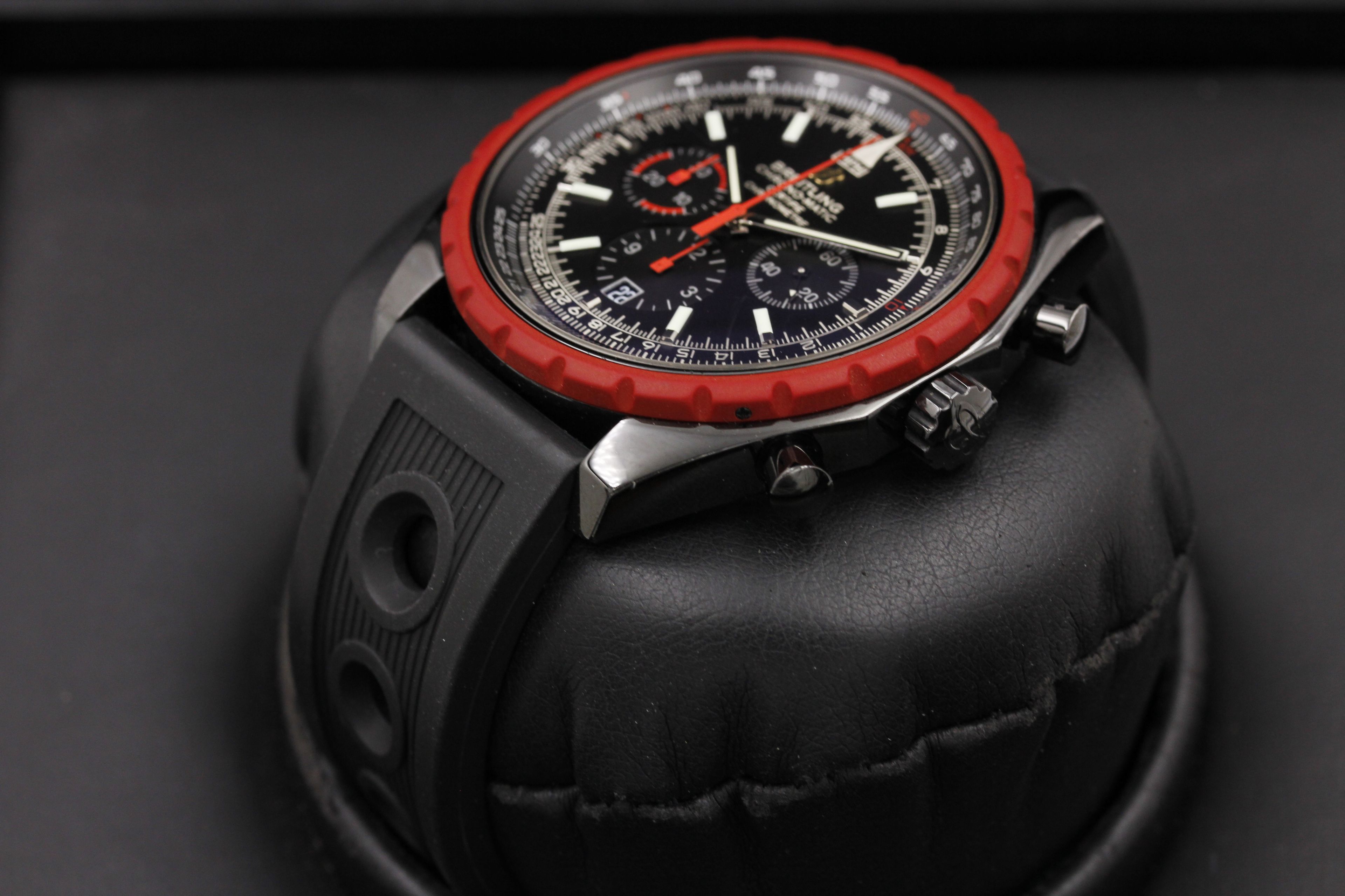 FSOT: Breitling Chrono-matic - Limited Edition - PVD - Black & Red ...