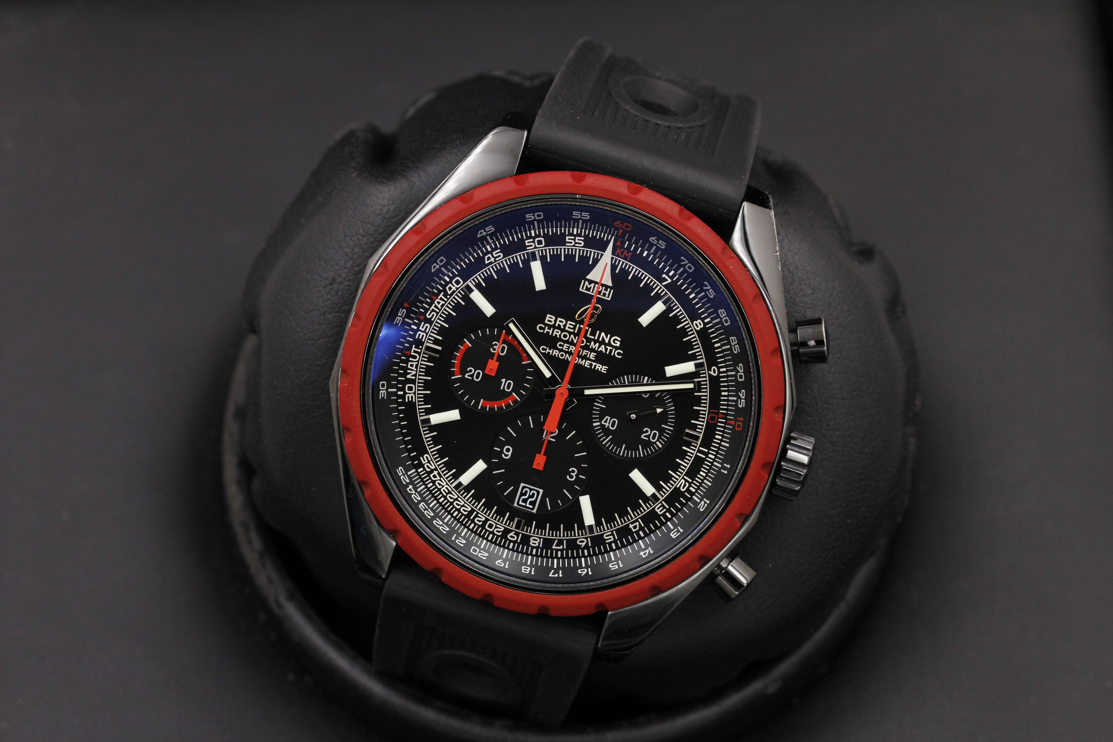 FSOT: Breitling Chrono-matic - Limited Edition - PVD - Black & Red ...